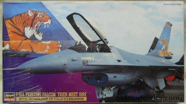 Hasegawa 1/48 General Dynamics F-16A Fighting Falcon Tiger Meet 1991 - Royal Netherlands Air Force 313 Squadron, V103 plastic model kit